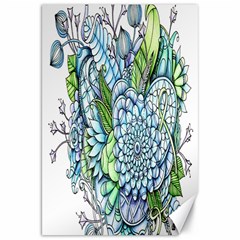 Peaceful Flower Garden 2 Canvas 20  X 30  (unframed) by Zandiepants