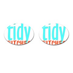 Tidy Bitcheslarge1 Fw Cufflinks (oval) by tidybitches