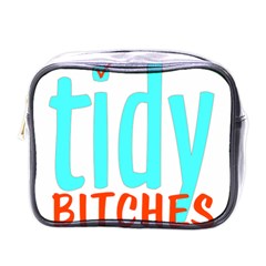 Tidy Bitcheslarge1 Fw Mini Travel Toiletry Bag (one Side) by tidybitches