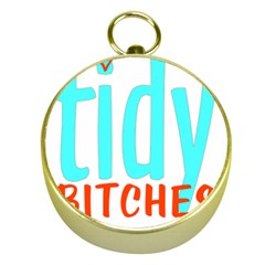 Tidy Bitcheslarge1 Fw Gold Compass by tidybitches