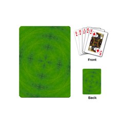 Go Green Kaleidoscope Playing Cards (mini) by Fractalsandkaleidoscopes