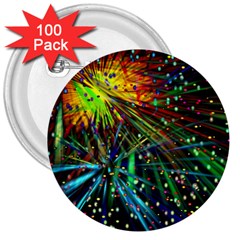 Exploding Fireworks 3  Button (100 Pack) by StuffOrSomething