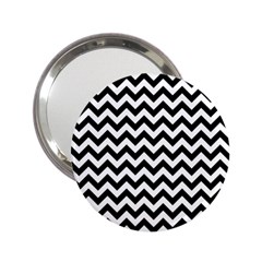 Black And White Zigzag Handbag Mirror (2 25 )