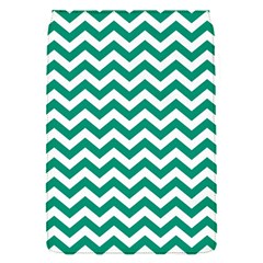 Emerald Green And White Zigzag Removable Flap Cover (small) by Zandiepants