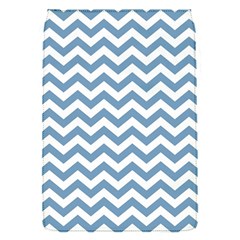 Blue And White Zigzag Removable Flap Cover (small) by Zandiepants