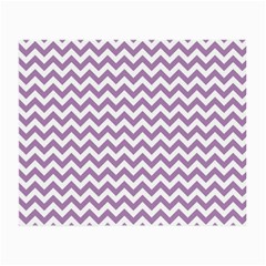 Lilac And White Zigzag Glasses Cloth (small) by Zandiepants