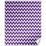 Purple And White Zigzag Pattern Canvas 11  x 14  (Unframed) 10.95 x13.48  Canvas - 1