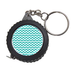 Turquoise And White Zigzag Pattern Measuring Tape by Zandiepants