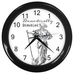 Domestically Disabled Wall Clock (black)