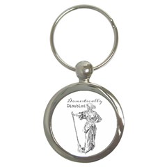 Domestically Disabled Key Chain (round) by StuffOrSomething