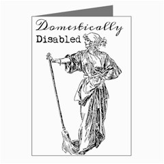 Domestically Disabled Greeting Card by StuffOrSomething