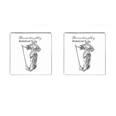 Domestically Disabled Cufflinks (square) by StuffOrSomething