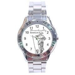 Domestically Disabled Stainless Steel Watch by StuffOrSomething