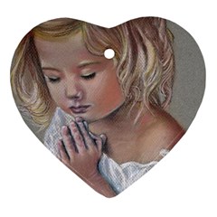 Prayinggirl Heart Ornament by TonyaButcher