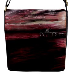 Pier At Midnight Flap Closure Messenger Bag (small) by TonyaButcher