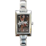 Ballet Ballet Rectangular Italian Charm Watch Front