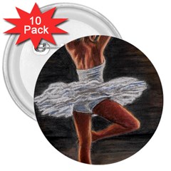Ballet Ballet 3  Button (10 Pack) by TonyaButcher