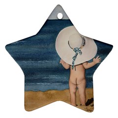 Mom s White Hat Star Ornament (two Sides)