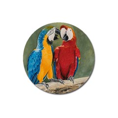 Feathered Friends Magnet 3  (round) by TonyaButcher