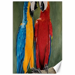 Feathered Friends Canvas 12  X 18  (unframed) by TonyaButcher