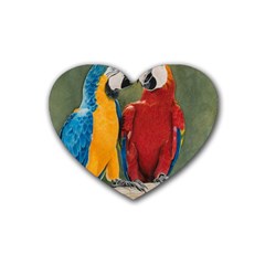 Feathered Friends Drink Coasters 4 Pack (heart) 