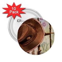 Hat On The Fence 2 25  Button (10 Pack) by TonyaButcher