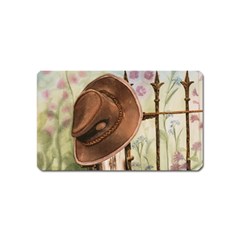 Hat On The Fence Magnet (name Card) by TonyaButcher