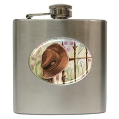 Hat On The Fence Hip Flask by TonyaButcher