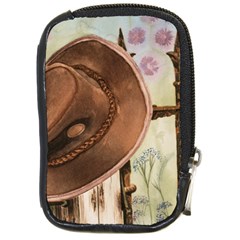 Hat On The Fence Compact Camera Leather Case by TonyaButcher