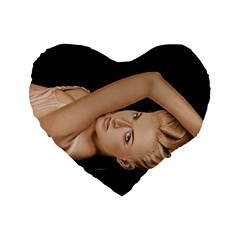 Alluring 16  Premium Heart Shape Cushion  by TonyaButcher