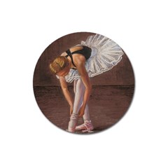 Ballerina Magnet 3  (round) by TonyaButcher