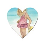 Beach Play Sm Magnet (Heart) Front