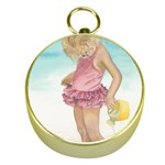 Beach Play Sm Gold Compass Front