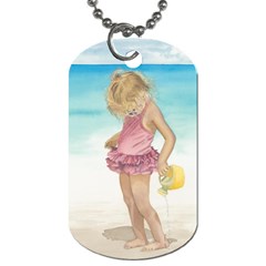 Beach Play Sm Dog Tag (one Sided)