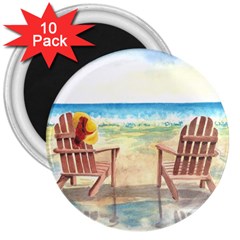 Time To Relax 3  Button Magnet (10 pack)