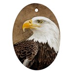 Eagle Oval Ornament (Two Sides) Front