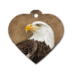Eagle Dog Tag Heart (one Sided)  by TonyaButcher