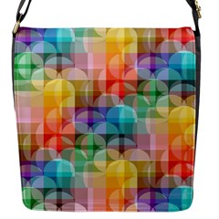 Circles Flap Closure Messenger Bag (small)