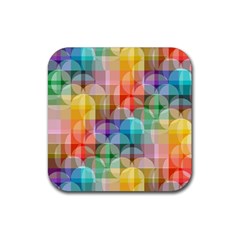 Circles Drink Coaster (square) by Lalita