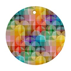 Circles Round Ornament (two Sides)