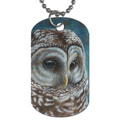 Barred Owl Dog Tag (two-sided)  by TonyaButcher