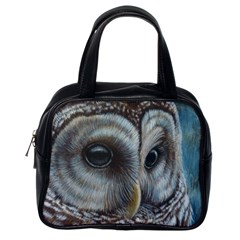 Barred Owl Classic Handbag (one Side) by TonyaButcher