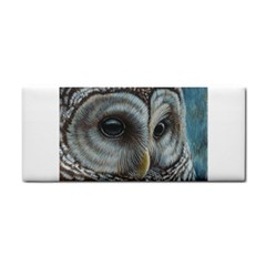 Barred Owl Hand Towel by TonyaButcher