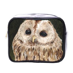 Tawny Owl Mini Travel Toiletry Bag (one Side) by TonyaButcher