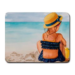 A Day At The Beach Small Mouse Pad (rectangle) by TonyaButcher