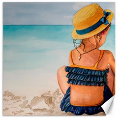 A Day At The Beach Canvas 16  X 16  (unframed)