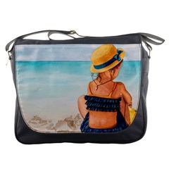 A Day At The Beach Messenger Bag by TonyaButcher