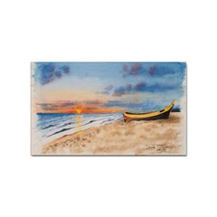 Sunset Beach Watercolor Sticker 100 Pack (Rectangle)