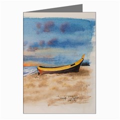 Sunset Beach Watercolor Greeting Card (8 Pack) by TonyaButcher