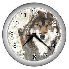 Hunter Wall Clock (silver) by TonyaButcher